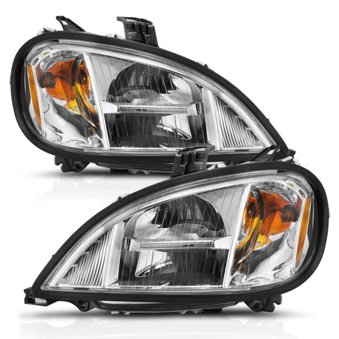 ANZO 1996-2013 Freightliner Columbia LED Crystal Headlights Chrome Housing w/ Clear Lens (Pair) - 131029