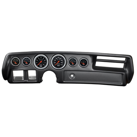 Autometer Sport-Comp 70-72 Chevelle/ El Camino/ Malibu Dash Kit 6pc Tach/ MPH/ Fuel/ Oil/ WTMP/ Volt - 7026-SC