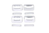 AVS 04-14 Ford F-150 (No Keypad/Passenger Keyhole) Door Handle Covers (4 Door) 8pc Set - Chrome - 685302