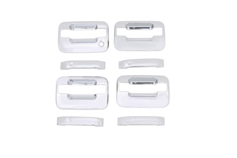 AVS 04-14 Ford F-150 (No Keypad/Passenger Keyhole) Door Handle Covers (4 Door) 8pc Set - Chrome - 685302