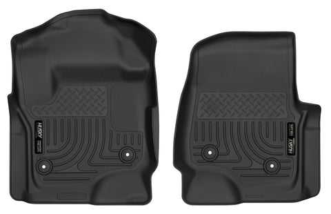 Husky Liners 2017 Ford F250 Crew Cab Vinyl X-Act Contour Black Floor Liners - 52731