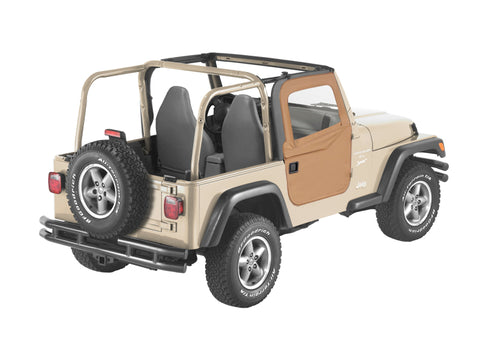 Bestop 97-06 Jeep Wrangler TJ Full Fabric Doors (Spice) - 51789-37