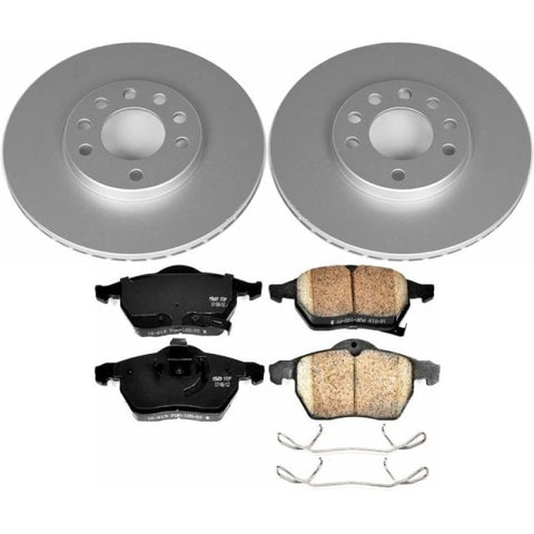 Power Stop 99-03 Saab 9-3 Front Z23 Evolution Sport Coated Brake Kit - CRK834
