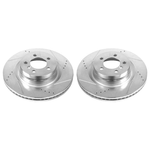 Power Stop 06-09 Land Rover Range Rover Front Evolution Drilled & Slotted Rotors - Pair - EBR1078XPR