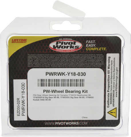 Pivot Works Yam ATV Rear Wheel Bearing Kt - PWRWK-Y18-030