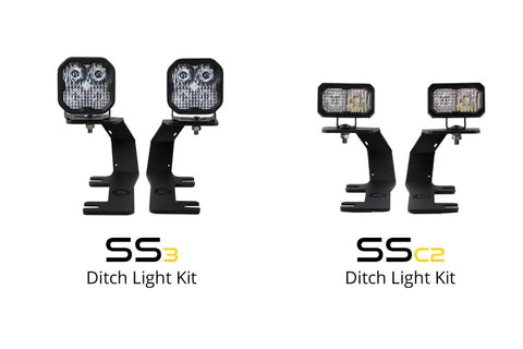 Diode Dynamics 14-19 Silverado/Sierra SS3 LED Ditch Light Kit - Pro White Combo - DD6657