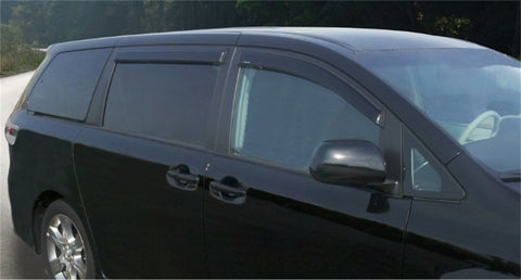 Stampede 2011-2019 Toyota Sienna Tape-Onz Sidewind Deflector 4pc - Smoke - 6369-2