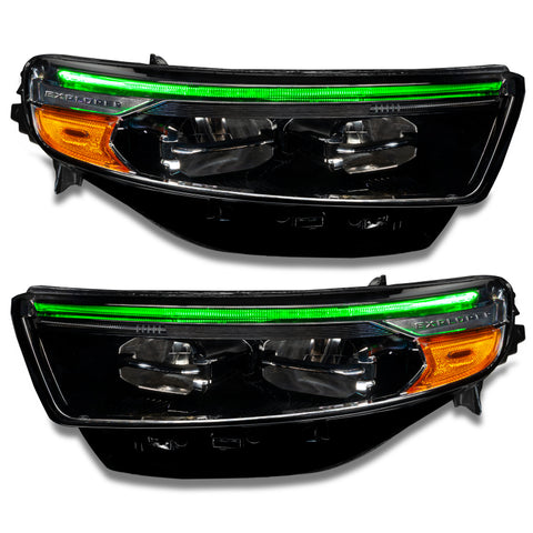 Oracle 20-22 Ford Explorer Dynamic RGB Headlight DRL Kit - ColorSHIFT - w/ RF Controller - 1472-330
