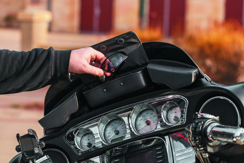 Kuryakyn Batwing Fairing Pouch Bag 14 and Up Black - 5261