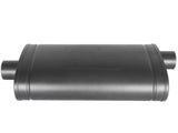 aFe MACH Force-Xp 409 SS Muffler w/ Black Finish 3in Center/Offset 22in L x 11in x 5in - Oval Body - 49M00016-B