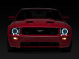 Raxiom 05-09 Ford Mustang GT V6 Axial Series CCFL Halo Projector Headlight- Blk Housing (Smkd Lens) - 49121