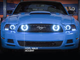 Raxiom 13-14 Ford Mustang GT CCFL Halo Fog Lights (Smoked) - 49177
