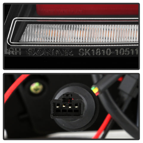 Spyder 11-17 BMW 5 Series F10 F18 M5  Sequential Turn Signal LED Tail Light - BK ALT-YD-BMWF1011-BK - 5088512