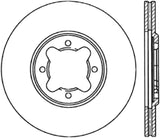 StopTech 82-85 Toyota Celica Supra Drilled Front Right Rotor - 128.44017R