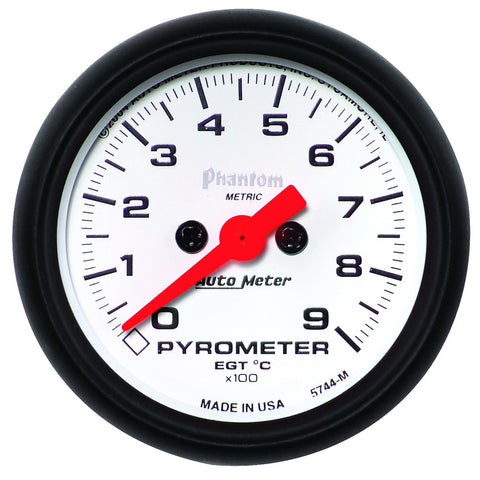 Autometer Phantom FSE 52mm 0-900 Deg C Electronic Gauge Kit - 5744-M