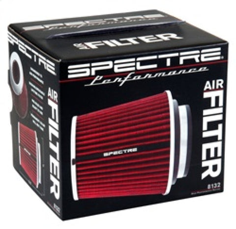 Spectre Adjustable Conical Air Filter 5-1/2in. Tall (Fits 3in. / 3-1/2in. / 4in. Tubes) - Red - 8132