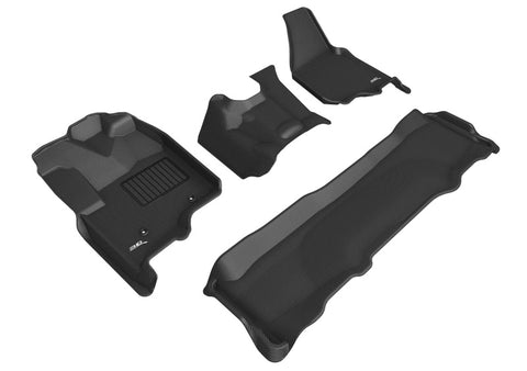 3D MAXpider 12-16 Ford F-250 / 350 / 450 Supercrew Kagu Black R1 R2 - L1FR08901509