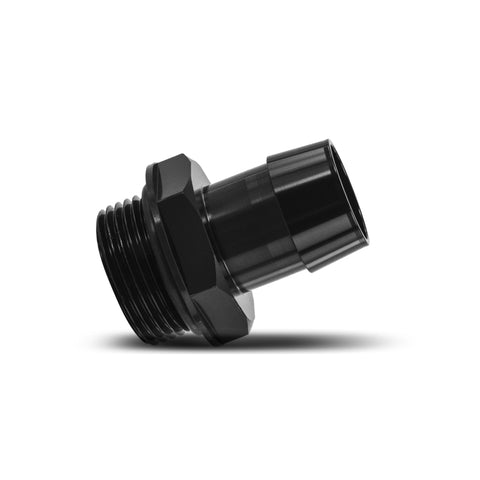 Mishimoto -16ORB to 1in. Hose Barb Aluminum Fitting - Black - MMFT-16ORB-1BK
