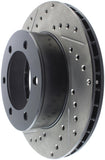 StopTech 95-03 Toyota Tacoma (6 Lug) / 96-00 4Runner Front Right Slotted & Drilled Rotor - 127.44109R