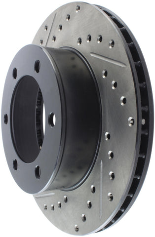 StopTech 95-03 Toyota Tacoma (6 Lug) / 96-00 4Runner Front Right Slotted & Drilled Rotor - 127.44109R