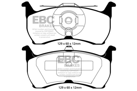 EBC 93-00 Aston Martin Virage 5.3 (PBR Caliper) Redstuff Rear Brake Pads - DP31504C