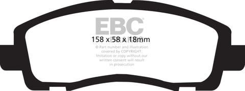 EBC 09-14 Acura TL 3.5 Redstuff Front Brake Pads - DP31753C