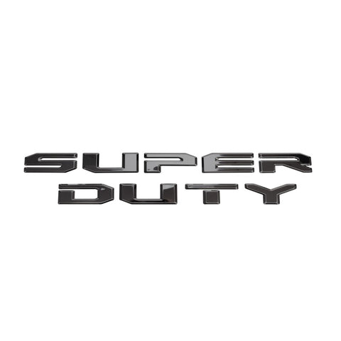 Putco 17-19 Ford SUPERDUTY Letters (Stamped/Black Platinum) Tailgate/Rear - 55552BPFD