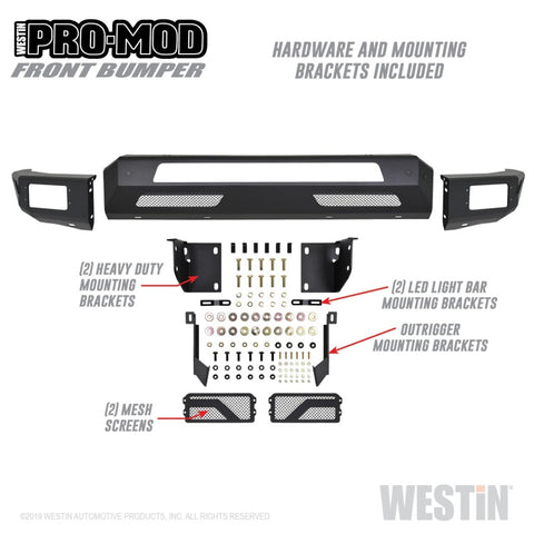 Westin  2019 Dodge Ram 1500 ( Excludes 1500 Classic & Rebel Models )  Pro-Mod Front Bumper - 58-41075