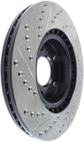 StopTech 1/02-05 Infiniti G35 (alloy disc) / 6/02-05 Nissan 350Z Slotted & Drilled Left Front Rotor - 127.42074L