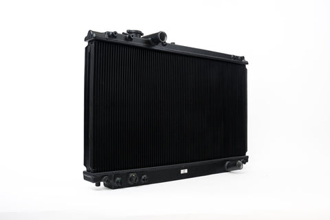 CSF 93-98 Toyota MK4 Supra Radiator - Black Finish - 2882B