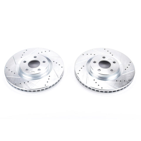 Power Stop 15-19 Ford Edge Front Evolution Drilled & Slotted Rotors - Pair - AR85182XPR