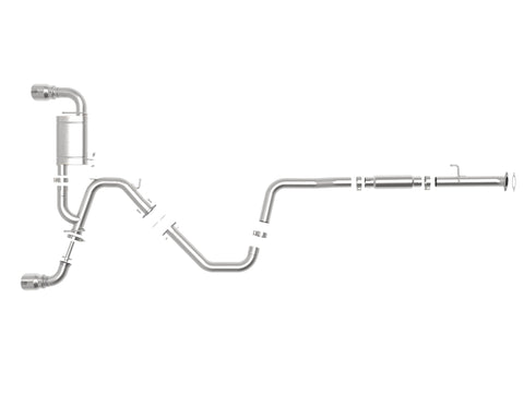aFe Takeda Exhaust Cat-Back 19-20 Hyundai Veloster N 304SS Polished Dual Tips Exhaust - 49-37010-P
