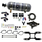 Nitrous Express 4150 Dual Stage Billet Crossbar Nitrous Kit (50-300 & 100-500HP) w/Composite Bottle - 66042-12