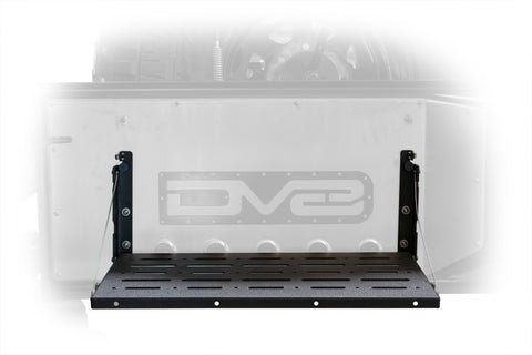 DV8 Jeep JK Tailgate Mounted Table (Trail Table) - Black - TTJK-01