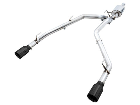 AWE Tuning 09-18 RAM 1500 5.7L (w/o Cutout) 0FG Dual Rear Exit Cat-Back Exhaust - Diamond Black Tips - 3015-33104