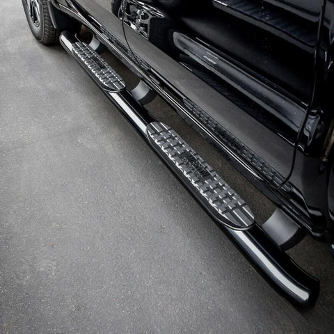 Westin 19-20 Chevrolet/GMC Silverado/Sierra 1500 Double Cab PRO TRAXX 4 Oval Nerf Step Bars - Black - 21-24125