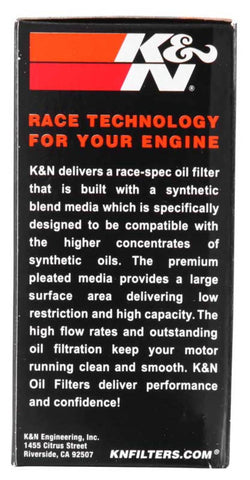 K&N KTM / Husaberg / Betamotor / Polaris 1.625in OD x 0.438in ID x 2.719in H Oil Filter - KN-155