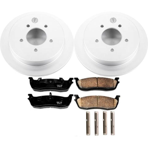 Power Stop 97-00 Ford Expedition Rear Z17 Evolution Geomet Coated Brake Kit - CRK1872