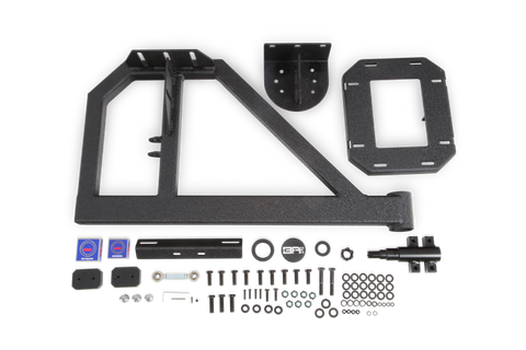 Body Armor 4x4 07-18 Jeep Wrangler JK Tire Carrier Single Action (Fits JK-2965 Bumper) - 5297