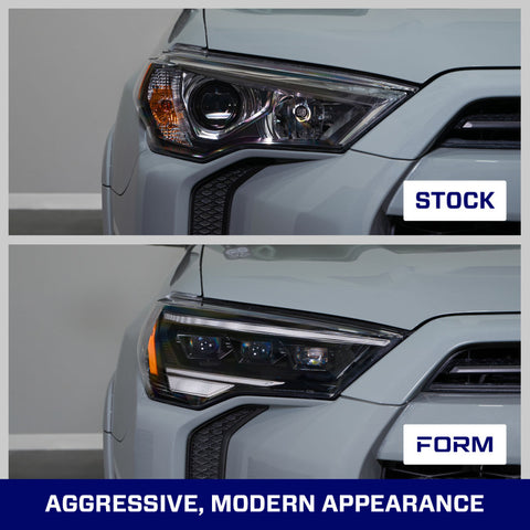 Form Lighting 2014-2024 Toyota 4Runner Sequential LED Projector Headlights (Pair) - FL0017
