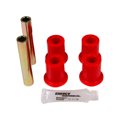 Energy Suspension Universal Bushing 1.25 Id Eye/3.50Lg. 7/16 Bolt Fabr Flange Style - Red - 9.2109R