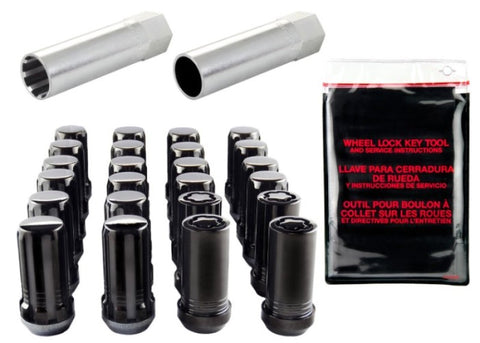 McGard SplineDrive Tuner 6 Lug Install Kit w/Locks & Tool (Cone) M14X1.5 / 22mm Hex - Blk - 65630BK