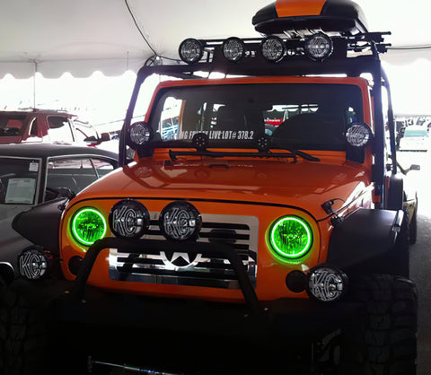 Oracle Jeep Wrangler 07-17 Halo Kit - ColorSHIFT w/ 2.0 Controller - 2665-333