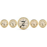 Autometer Golden Oldies 5 piece Kit (Mech Speed/Elec Oil Press/Water Temp/Volt/Fuel Level) - 1501