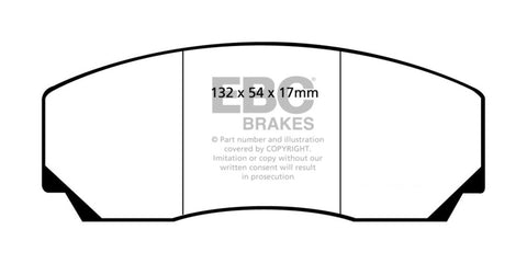EBC 90-00 Aston Martin Vantage 5.3 (Twin Supercharged)(AP) Bluestuff Front Brake Pads - DP5002NDX