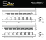 Diode Dynamics Prinsu/Sherpa Roof Racks SS5 7-Pod CrossLink Mounting Bracket Kit Roof Racks - DD7894P