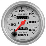 Autometer Ultra-Lite 3-3/8 inch 120 MPH Mechanical In Dash Speedometer - 4492