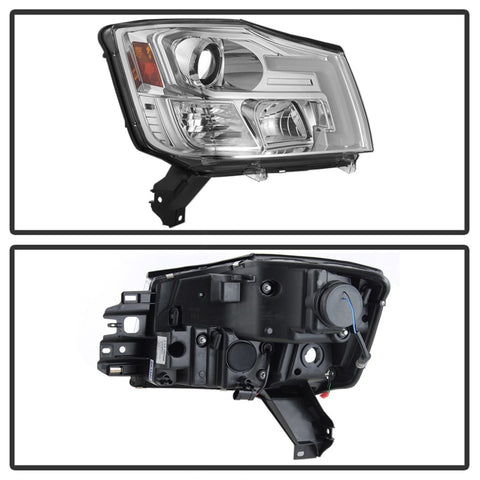 Spyder 04-15 Nissan Titan / 04-07 Nissan Armada V2 Projector Headlights - Chrome PRO-YD-NTI04-DRL-C - 5085498
