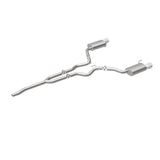 MagnaFlow Cat Back, SS, 2.5in, Street, Dual Split Polished 4.5in Tips 2015 Ford Mustang Ecoboost - 19097