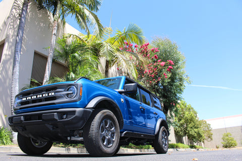 Go Rhino 21-24 Ford Bronco 4WD 4dr (Excl. Bronco Sport) Frame Mount Sliders - Tex. Blk - FS4129T